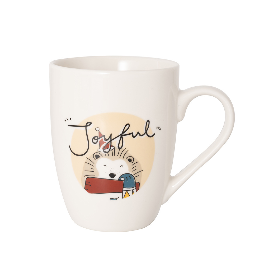 Hot Selling Christmas Design Ceramic Mug Cup Tazas De Cafe De Ceramic Taza Porcelana