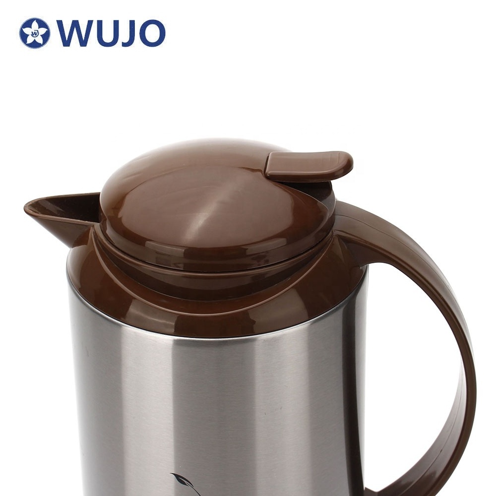 WUJO Afghanistan 2L hot water DUBAI SAUDI  insulated vacuum thermal coffee pot / vacuum jug / thermos  with Glass Refill