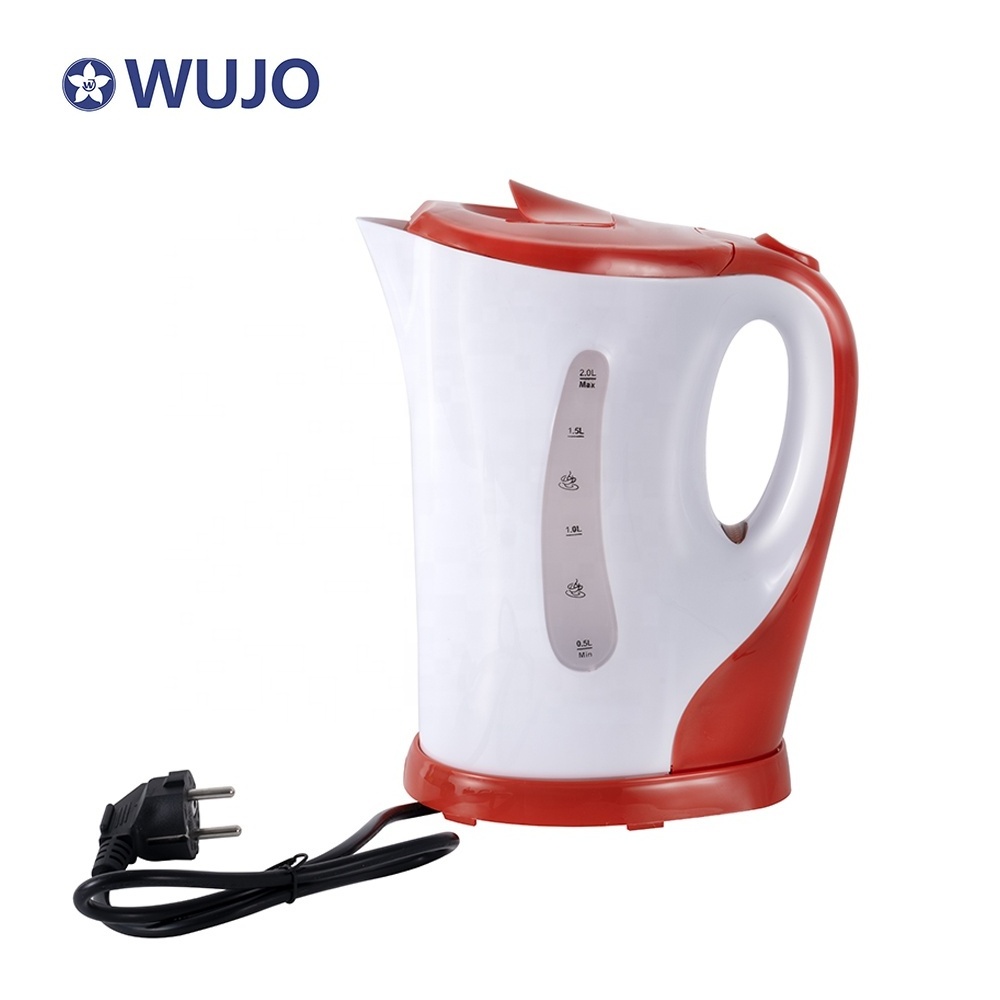 WUJO High Quality Hot Water Boiling Water Kettle Customized Plastic Water Boiler Electric Kettle