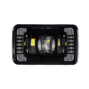 WUKMA Updated LED Fog Light White DRL For Ford F150 F-150 2015 2016 2017 Fog Lamp Square Bumper Driving Light