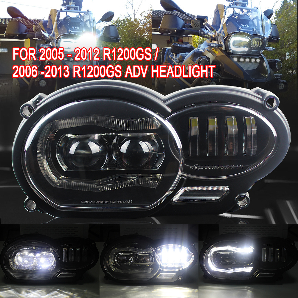 gs1200 faro delantero foco moto 1200 gs 20 R 1200 gs led headlight high low beam with DRL fit fot Motorcycle