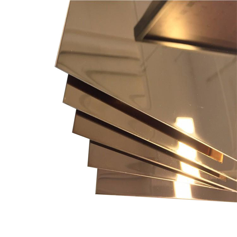 Cold rolled stainless steel sheet 304 gold mirror finish stainless steel plate plat ss sheet and coils