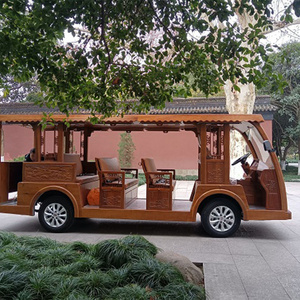 Cheap sightseeing shuttle buggy with low price manufacturer of 11 seat electric sightseeing vehicles