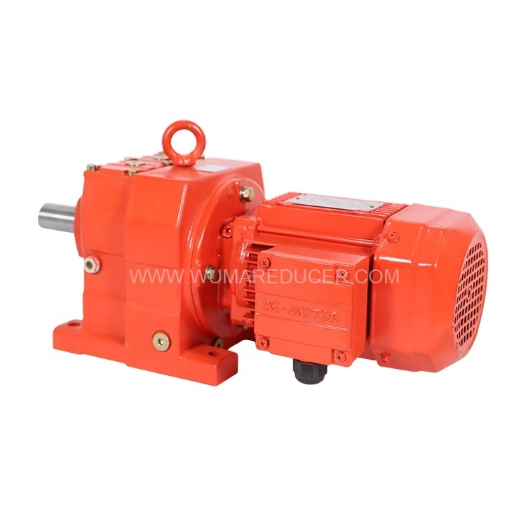 High Efficient 0.09~22KW R Series Coaxial Helical Inline Gearbox Speed Reducer