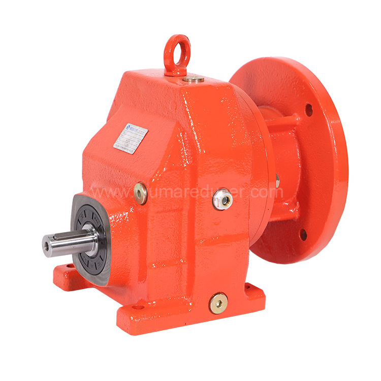 Customized R Series inline mini compact reducer helical gearbox