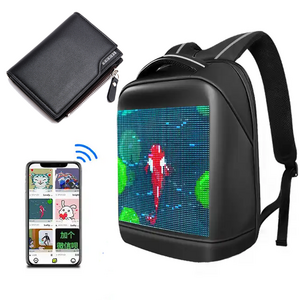 School LED Backpack luminous backpacks Portable LED knight bag  Advertising Light Display led with screen  backpack eyes