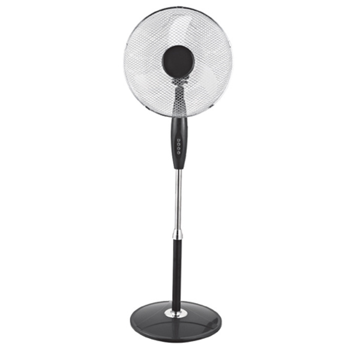 Electric Oscillating Stand Fan 16 Inch 50 Plastic Color Box OEM Floor 50W Household Air Cooling Fan Free Spare Parts 3 Speed 220