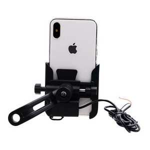 Universal 360 Rotation Waterproof Cell Phones MotorcyclePhone Stands Bicycle Mobile Holder With Charger