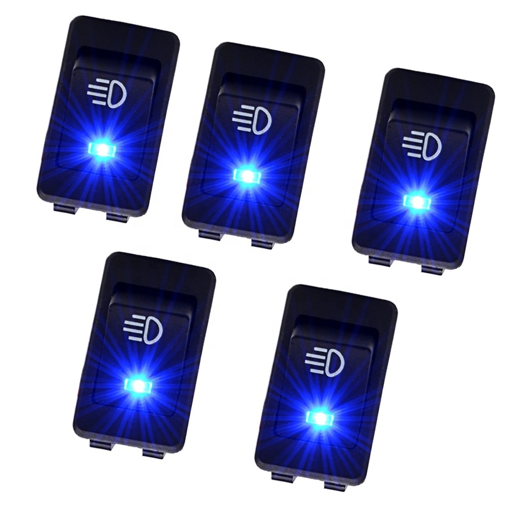 12V Car Motor Auto Blue LED Light Toggle Rocker Switch Fog Light Switch