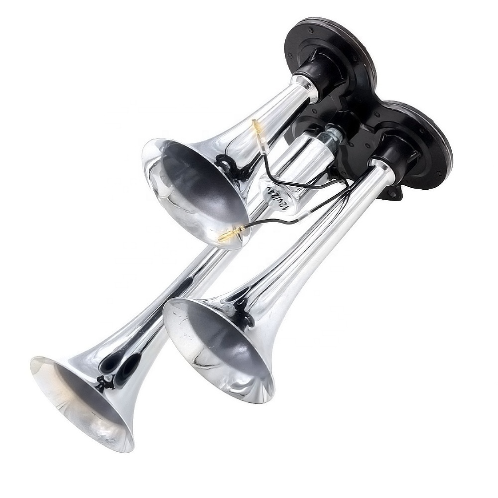 Corneta Para Motocicleta Loud Electically 3 Trumpet Air Horn  Car Air Horn 24v