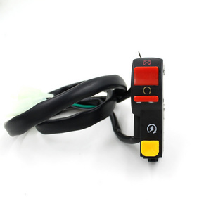 Multifunction Combination Handlebar Switch 12V/10A Motorcycle Hazard Light Flameout 2 Switches Buttons