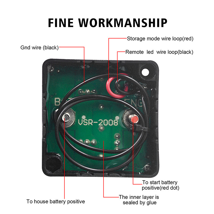 IP65 Waterproof DC DC Isolator Dual Battery Switch