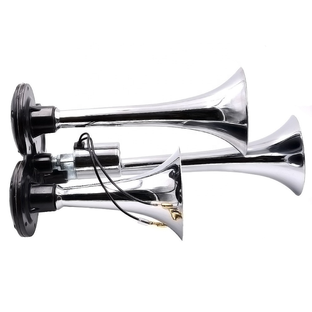 Corneta Para Motocicleta Loud Electically 3 Trumpet Air Horn  Car Air Horn 24v