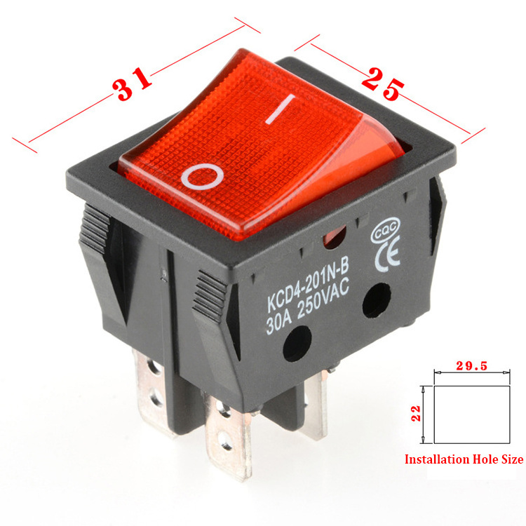 Pushbutton Switch Waterproof Marine 12v Rocker Switch Led