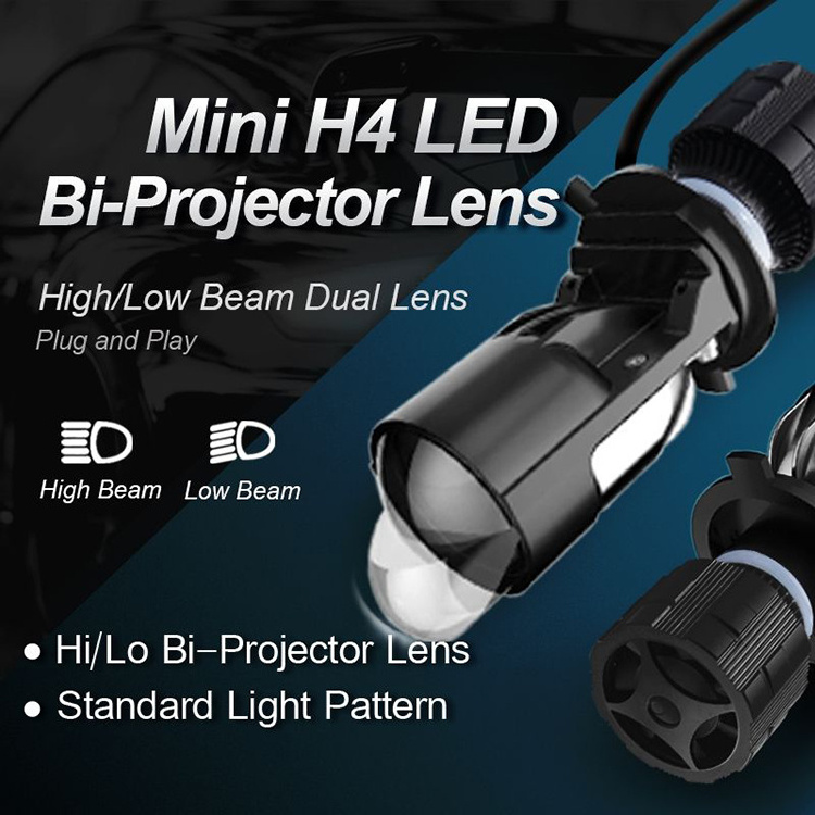 Auto Lamp H4 High Low Beam Led Headlight Bulbs H4 Mini Led Projector Headlight For Car