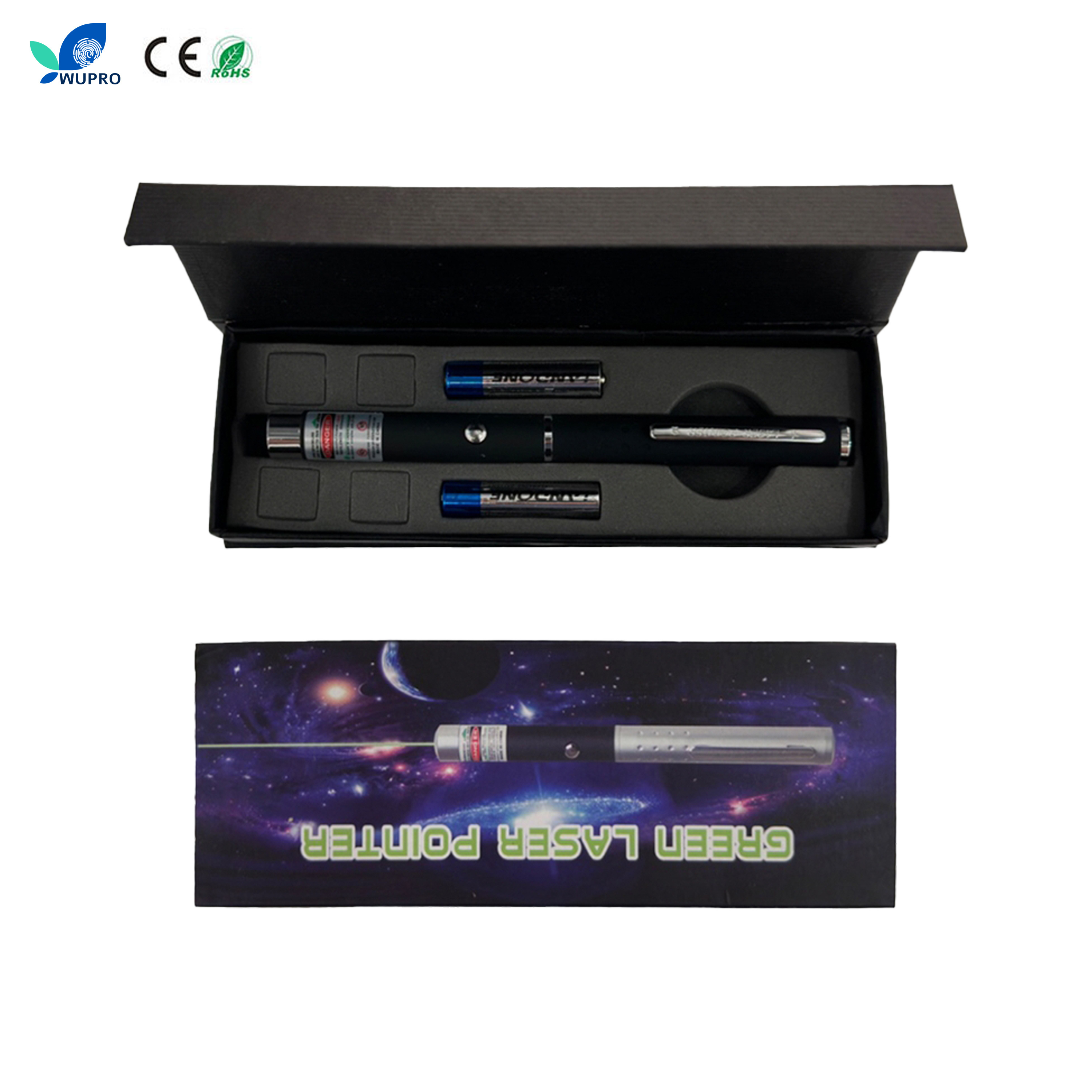 [Gift Box] Hot Selling Wupro 101 Laser Pointer Green Blue Red Light Lazer Pen Cat Play Powerful Laser Pointer