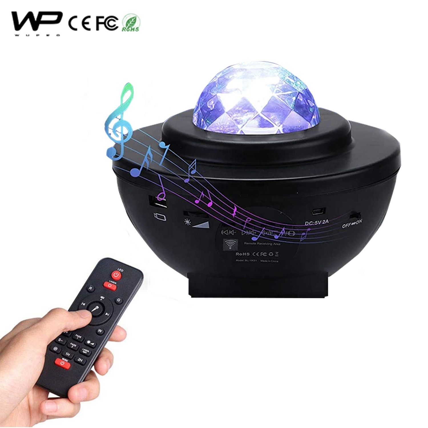 [Drop shipping available]Wupro baby star projector night light 5v dc star starry galaxy projector space galaxy projector