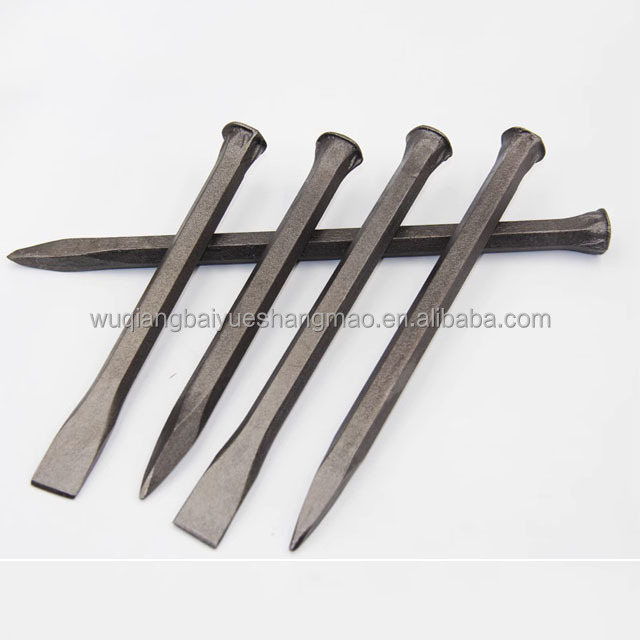 Professional masonry chisel carbon steel chisel tool tip flat multi-specification stone chisel