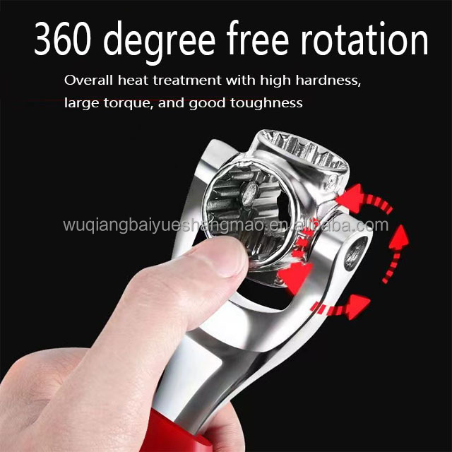 Household repair wrench tool, multifunctional 360 degree rotating torque socket wrench