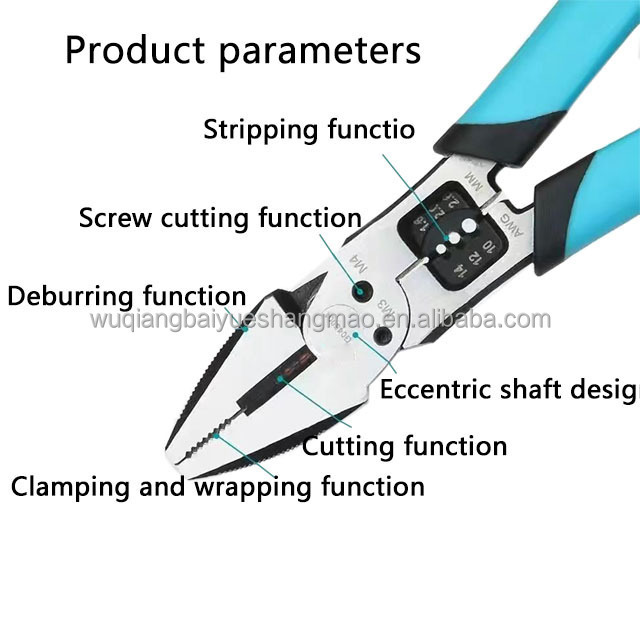 Multi functional universal Needle-nose pliers industrial grade electrician Diagonal pliers wire pliers