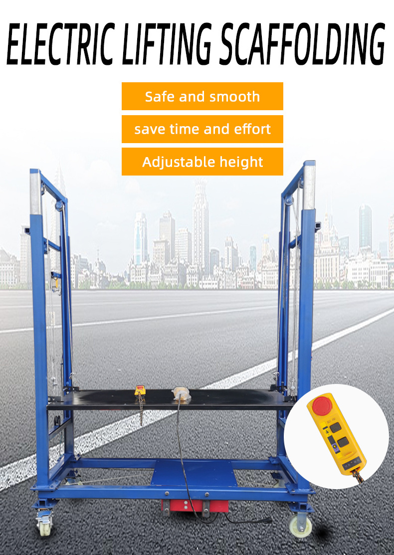 2023 hot sale 6m Electric Scaffolding Electric Lifting Scaffold,Electric Scaffold Lift For Construction