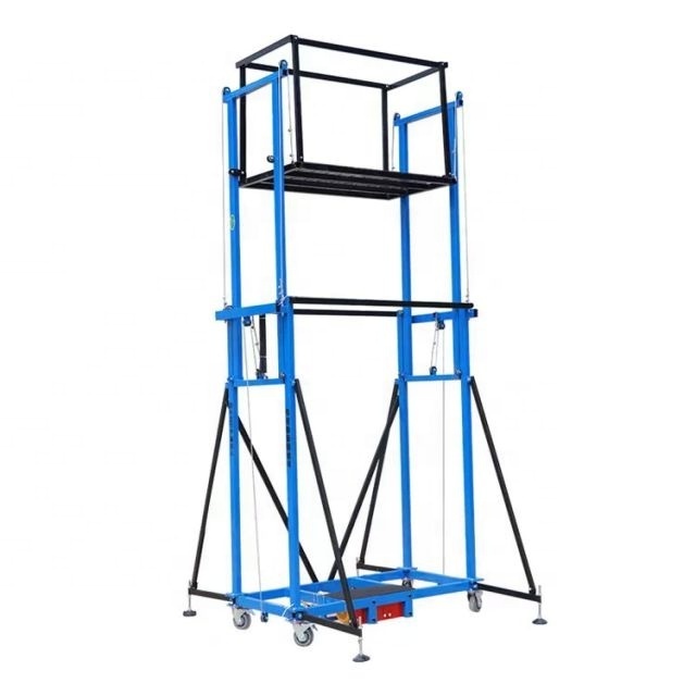 6 Meter Lift Scaffolding 500kg Hydraulic Electric Lift Mobile material lifting platform Shear Price