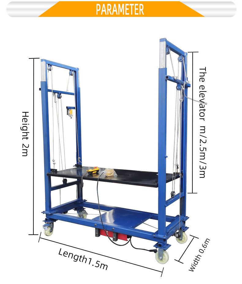 2023 hot sale 6m Electric Scaffolding Electric Lifting Scaffold,Electric Scaffold Lift For Construction