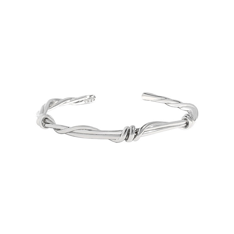 Wuqie Special Design 925 Sterling Silver Vine Fancy Cuff Bangles for Women