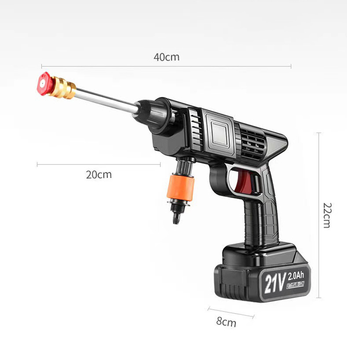 Cordless hvlp water spray gun high pressure car wash electric power spray gun car wash cordless spray gun