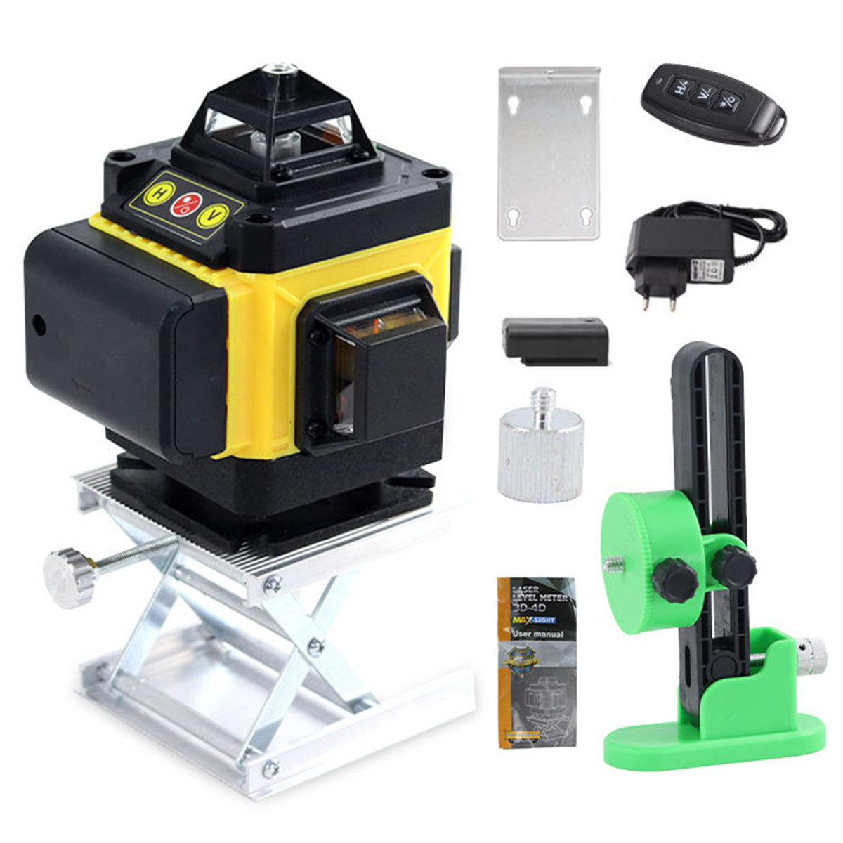 Professional Digital Lazer Level Green Beam Laser Cross 16 Line Self Leveling