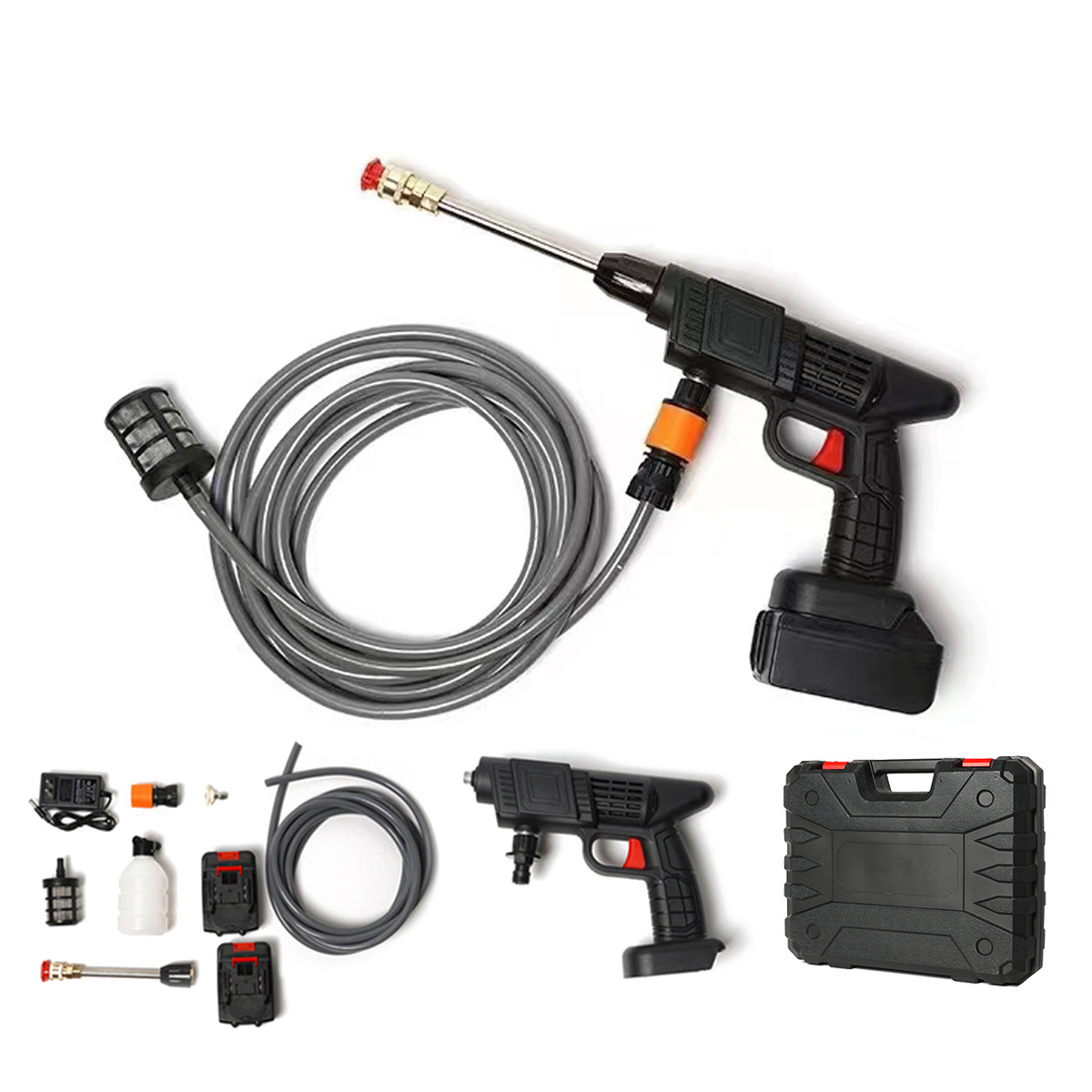 Cordless hvlp water spray gun high pressure car wash electric power spray gun car wash cordless spray gun