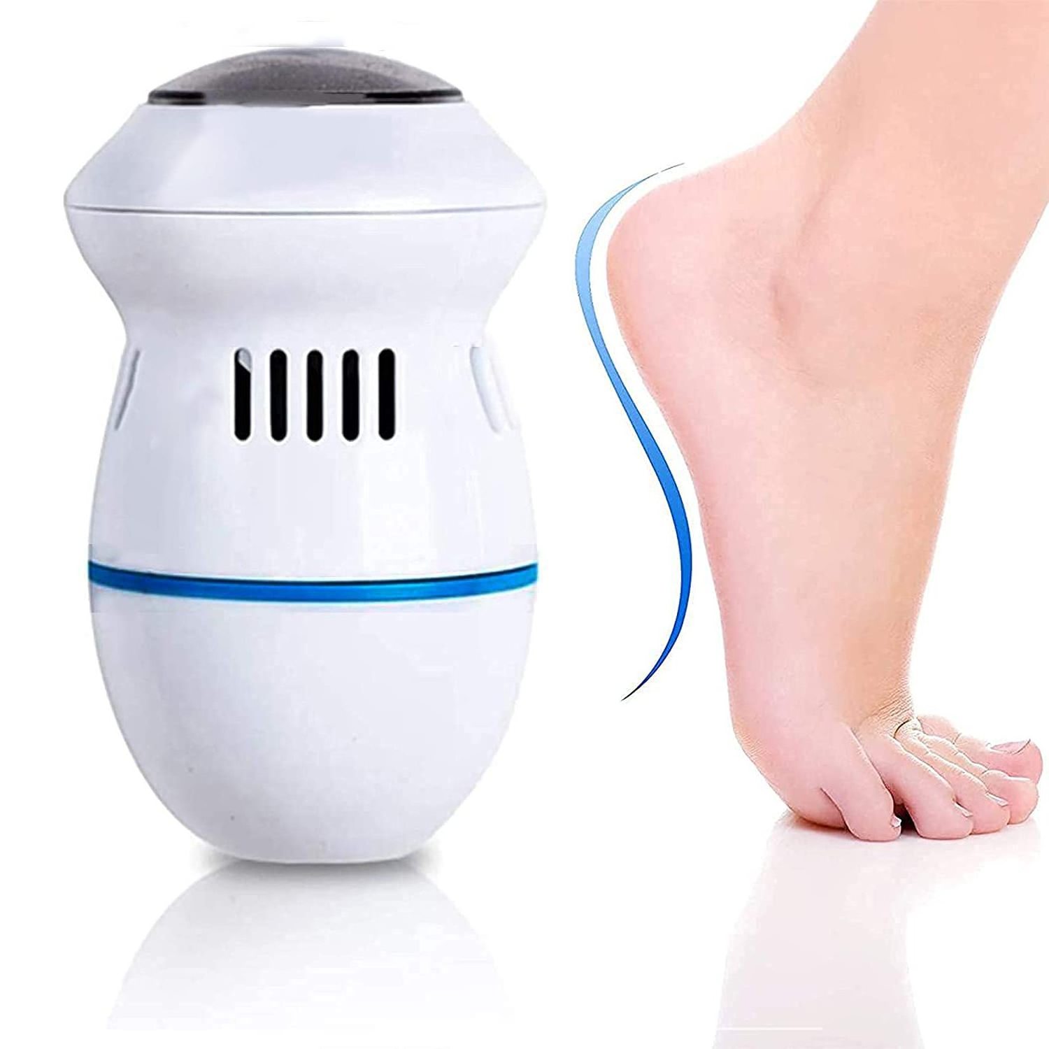 Electric Feet Callus Remover Battery Operated Foot Grinder Callus Dead Skin Remover Vacuum Foot File Pedicure Tool