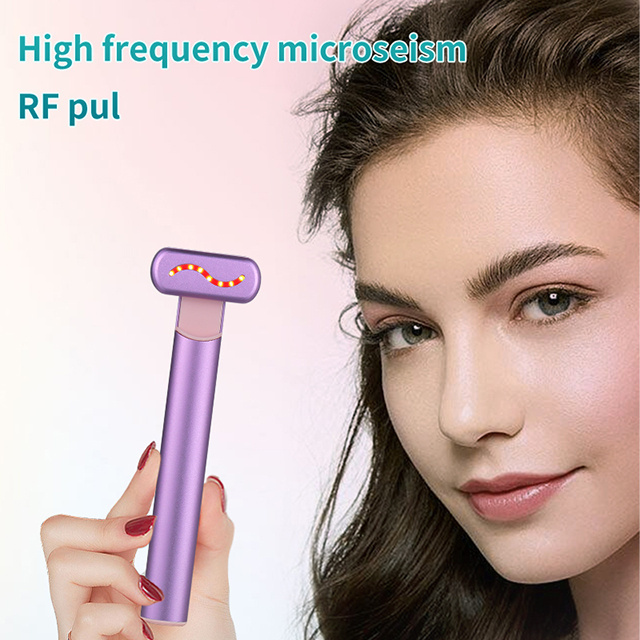 4-in-1 EMS Red Light Therapy Facial Wand Massage and Red Light Therapy Device Eye Beauty Instrument