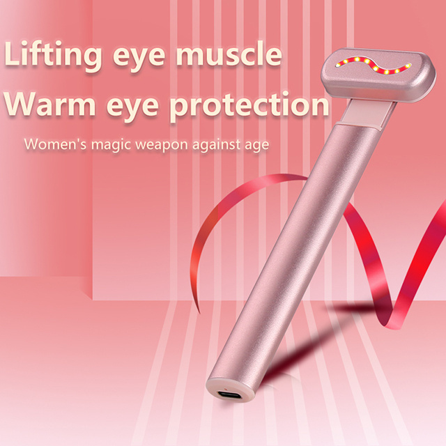 4-in-1 EMS Red Light Therapy Facial Wand Massage and Red Light Therapy Device Eye Beauty Instrument