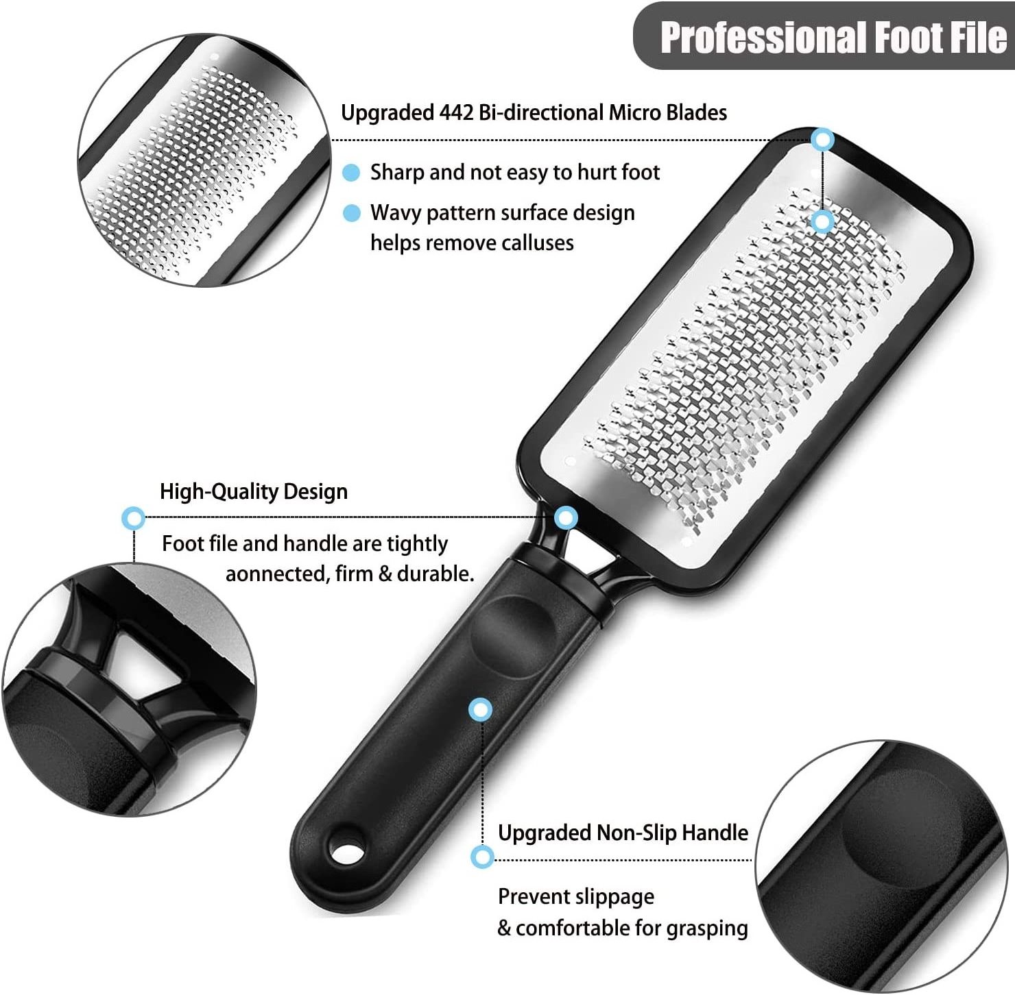 Foot Scrubber Callus Remover for Feet Colossal Foot Rasp Callous File Dead Skin Remover Foot Scraper Feet Grater