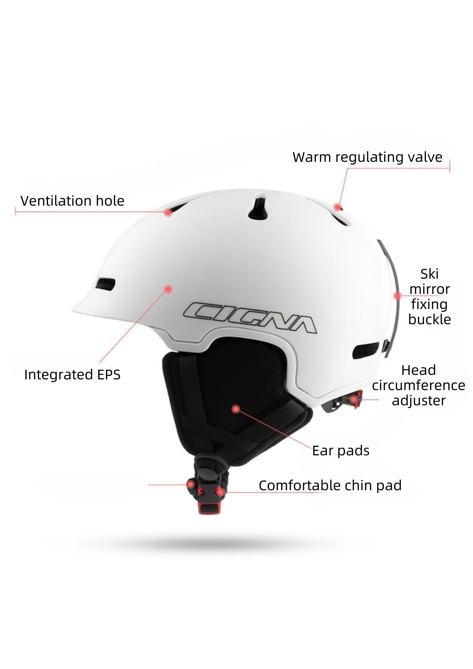 Hot-Selling Integral Ski Helmet Sports Helmet