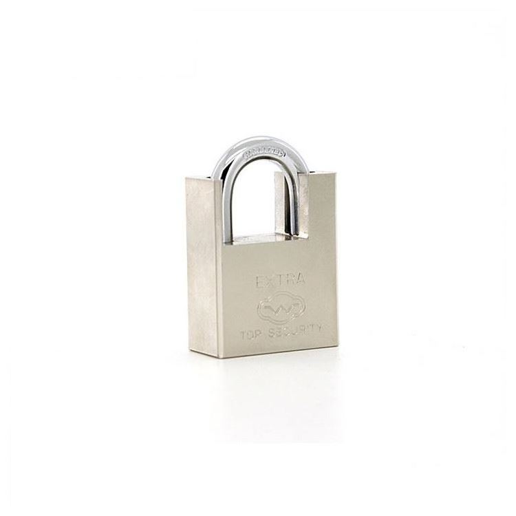 New Arrival good quality square type nickel plated wrapped beam iron square circle padlocks