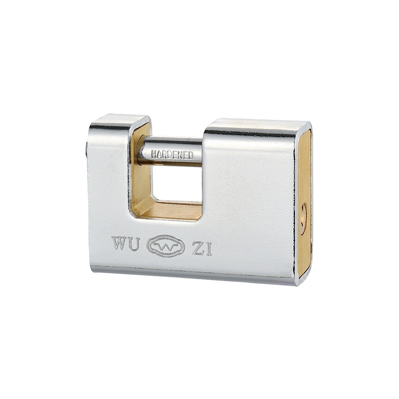 High Security Waterproof Anti-Theft Wholesale Brass Padlock Heavy Duty Shutter Silver Padlock