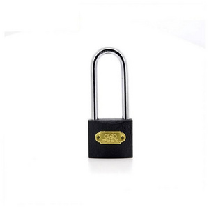 New selling OEM design fast delivery long shackle black iron combination lock