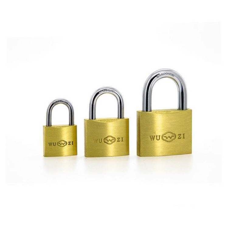 Factory Wholesale Prices Trendy Style Key Cylinder Different Sizes Solid Brass Padlock With Key