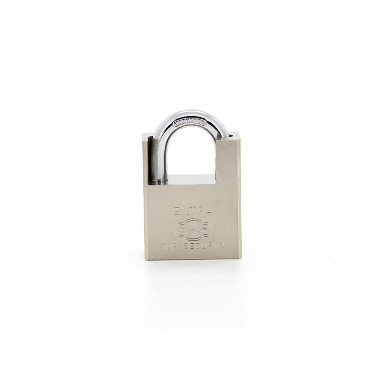 New Arrival good quality square type nickel plated wrapped beam iron square circle padlocks