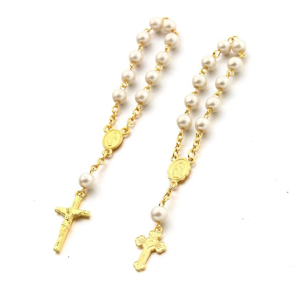 Baby Christening Souvenir Rosaries Religious Catholic Baptism Giveaway Gifts for First Communion Baptism Party Favors