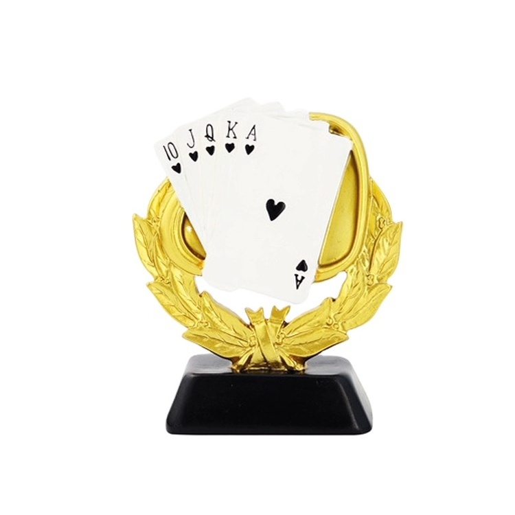 Hot Selling Alaska Souvenirs Resin Medal Custom Poker Trophy For Collection