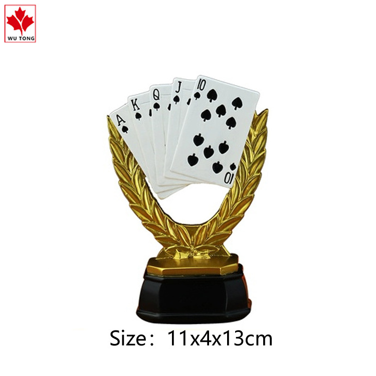 Hot Selling Alaska Souvenirs Resin Medal Custom Poker Trophy For Collection