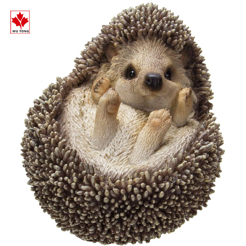 Resin Garden Lawn Statue Simulated Animal Hedgehog