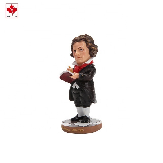 Custom Character Statues Polyresin Beethoven Figurines For Souvenirs