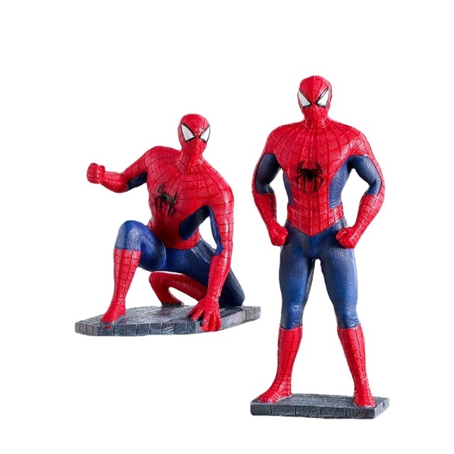 Hot sale resin action figure spiderman figurine marvel toy