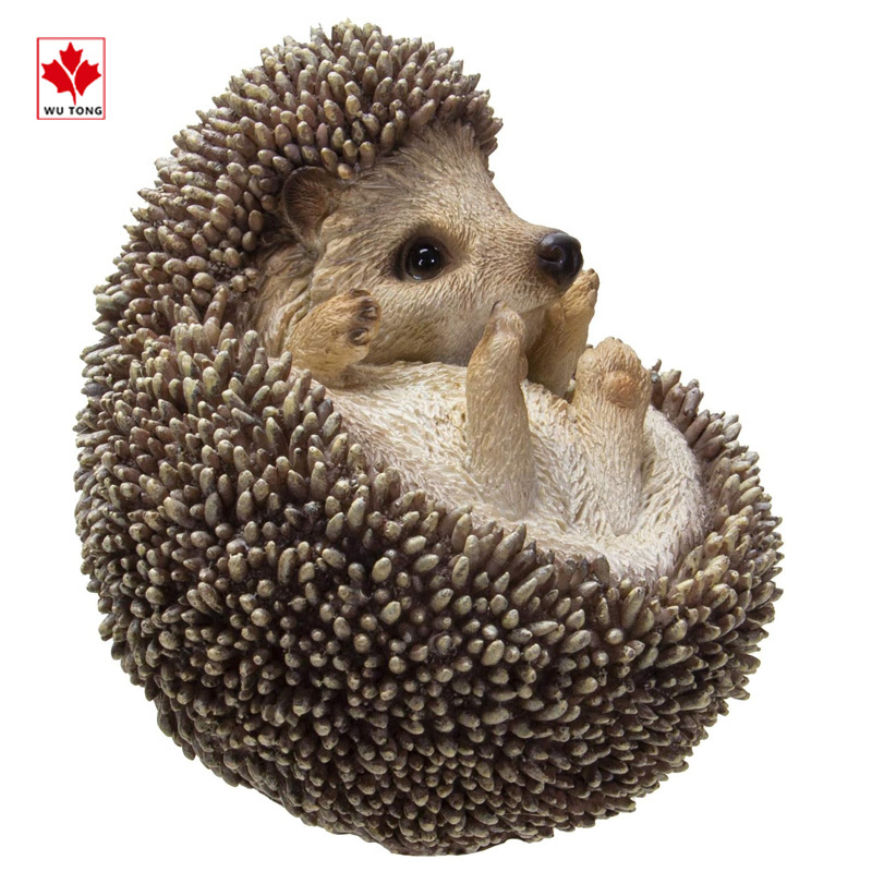 Resin Garden Lawn Statue Simulated Animal Hedgehog