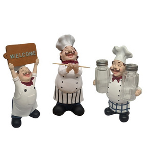 Custom Kitchen Decor Fun Figurines Resin Chef Statues For Kitchen Collectible Gift