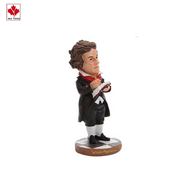 Custom Character Statues Polyresin Beethoven Figurines For Souvenirs